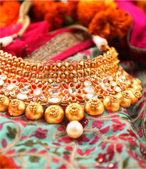 Bridal Choker Detail